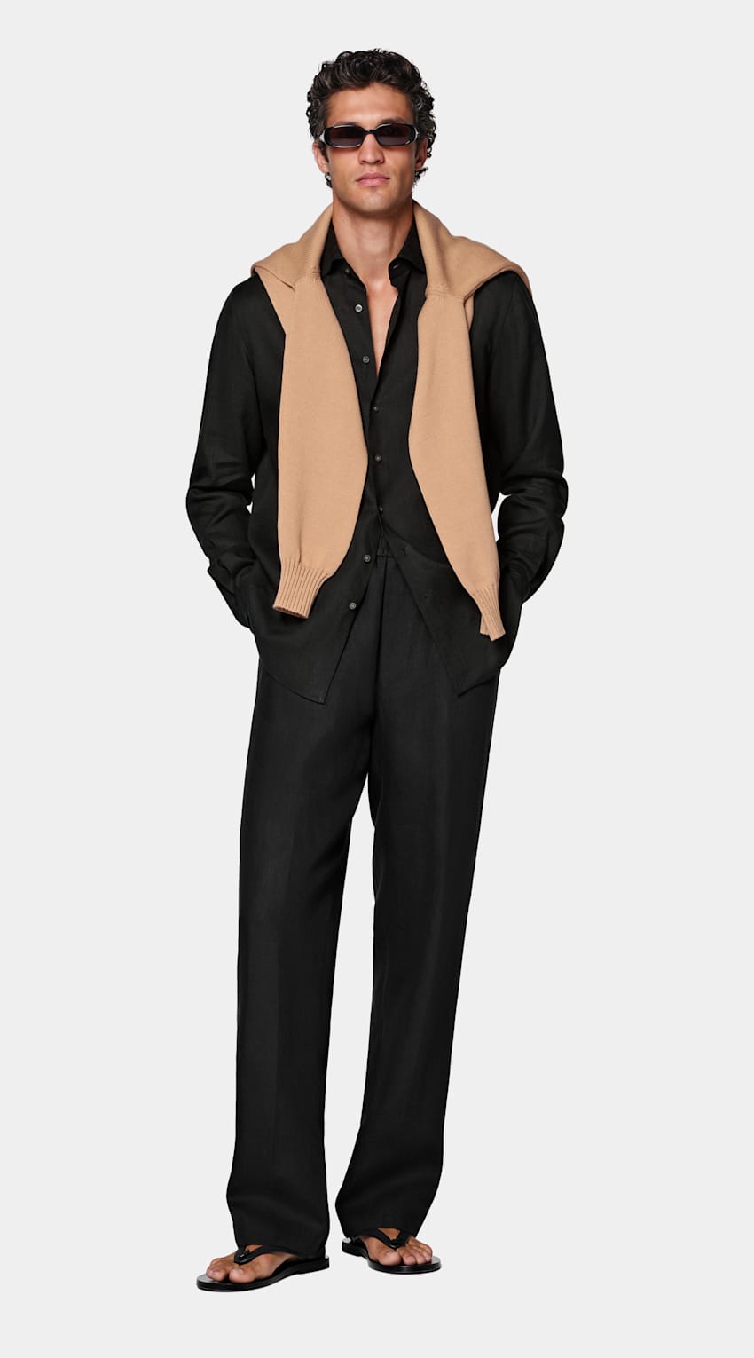 Black Linen Shirt
