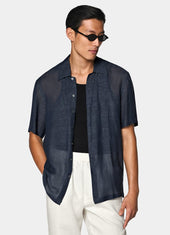 Viscose Linen Short Sleeve Shirt