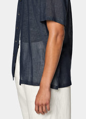 Viscose Linen Short Sleeve Shirt