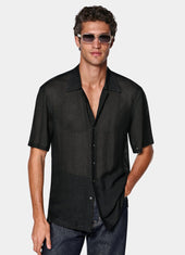 Viscose Linen Short Sleeve Shirt