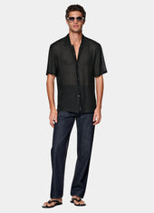 Viscose Linen Short Sleeve Shirt