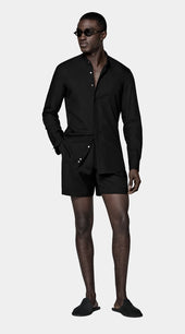 Black Lyocell SIlk Shirt