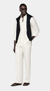 Off-White Linen Silk Overshirt