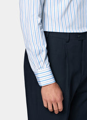 Striped Point Collar Shirt