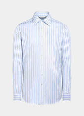 Striped Point Collar Shirt