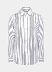 Striped Point Collar Shirt