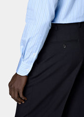 Striped Point Collar Shirt