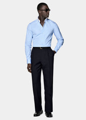 Striped Point Collar Shirt