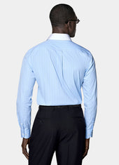 Striped Point Collar Shirt