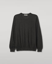 Fin Dark Grey Superfine Cashmere Jumper