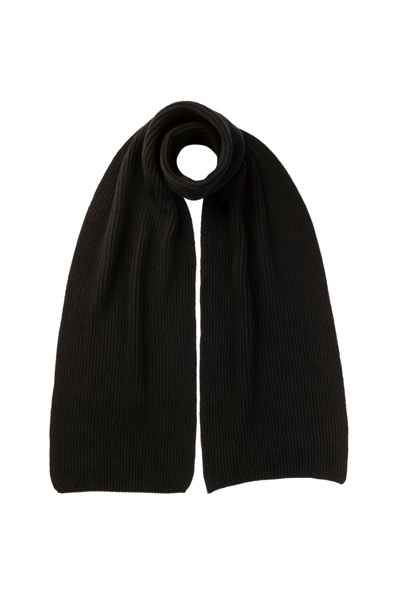 Cashmere Ribbed Scarf