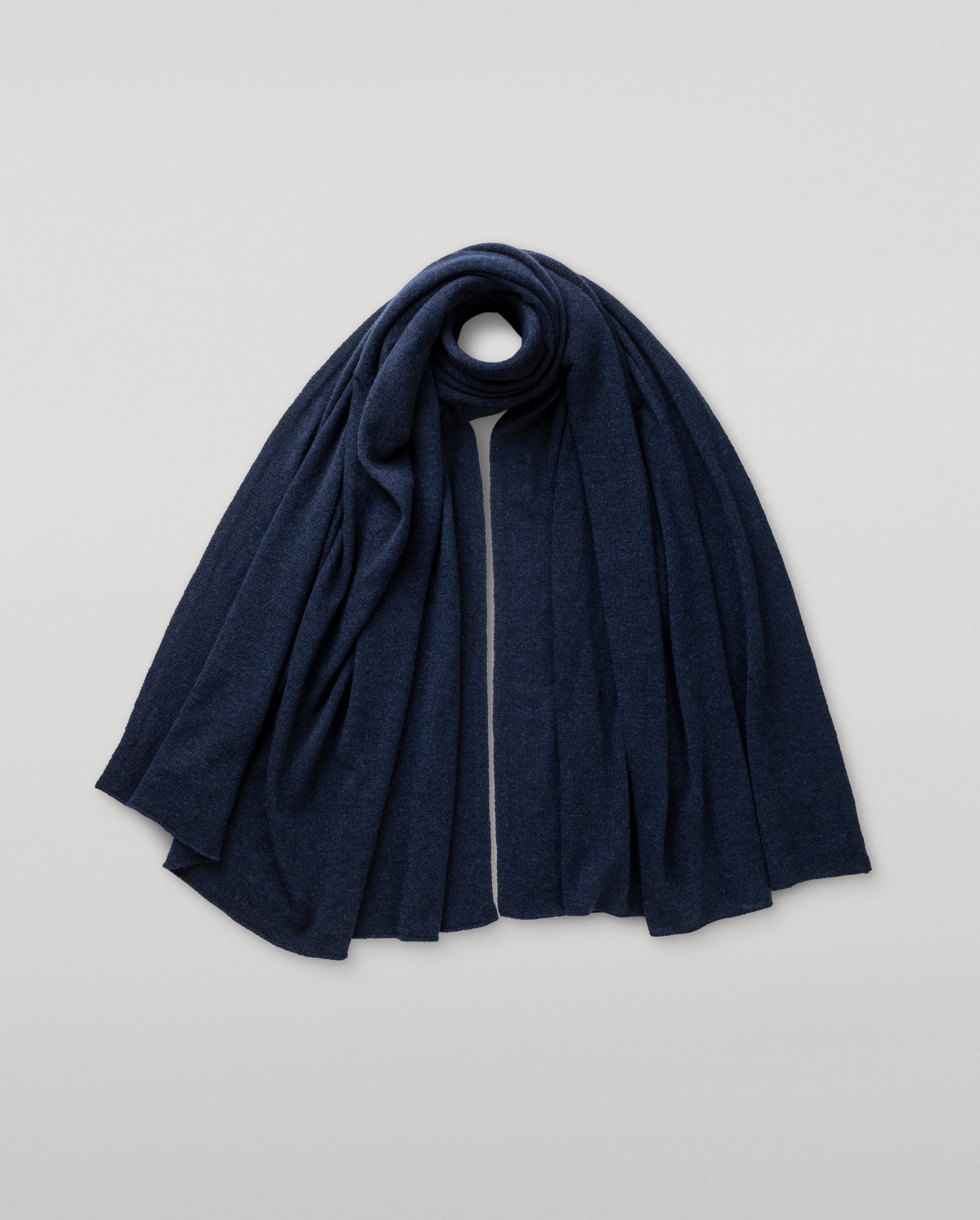 Raeburn Navy Cashmere Travel Stole