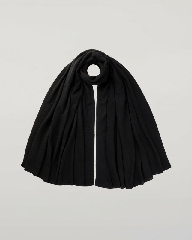Gauzy Cashmere Black Travel Stole