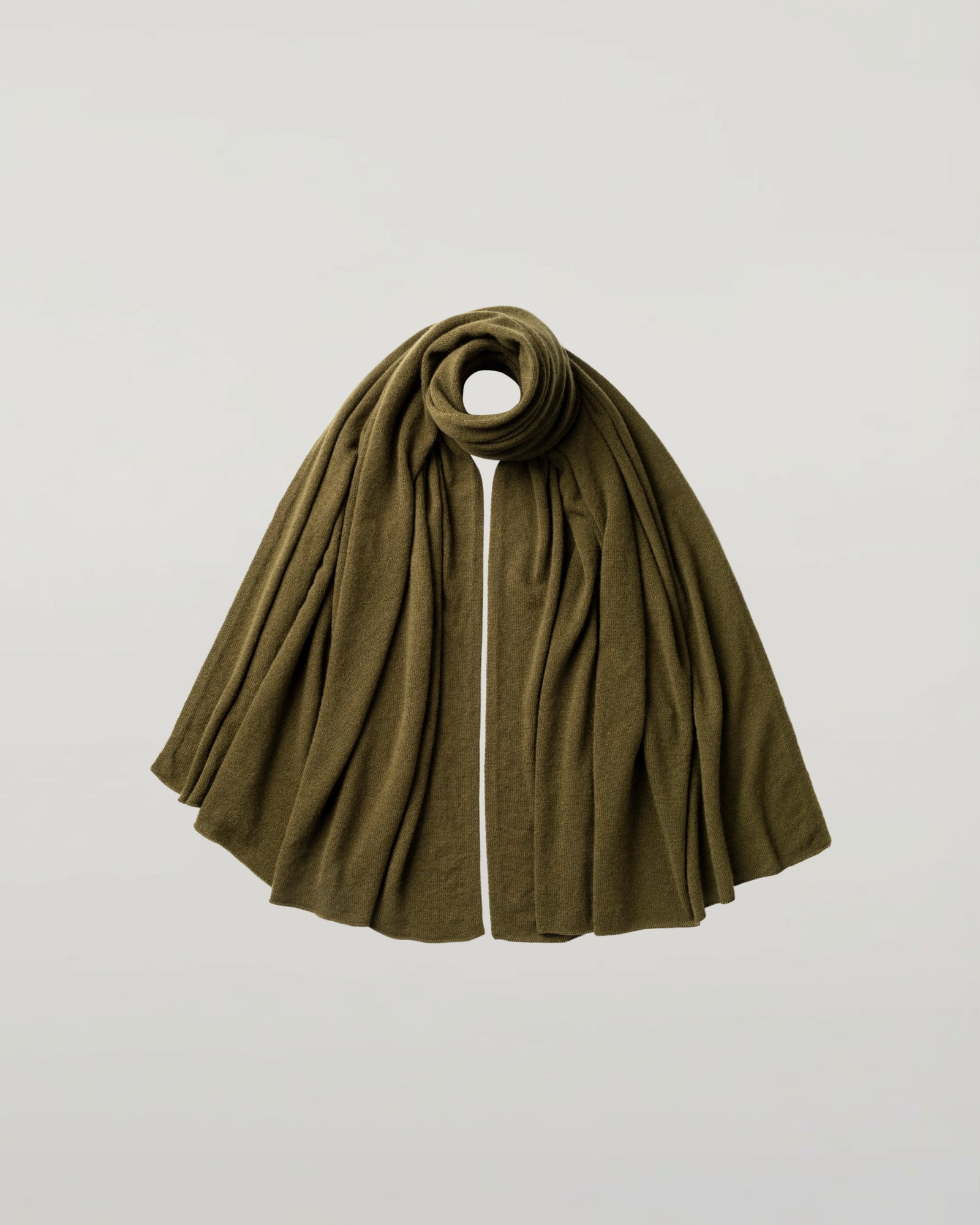 Gauzy Cashmere Green Travel Stole
