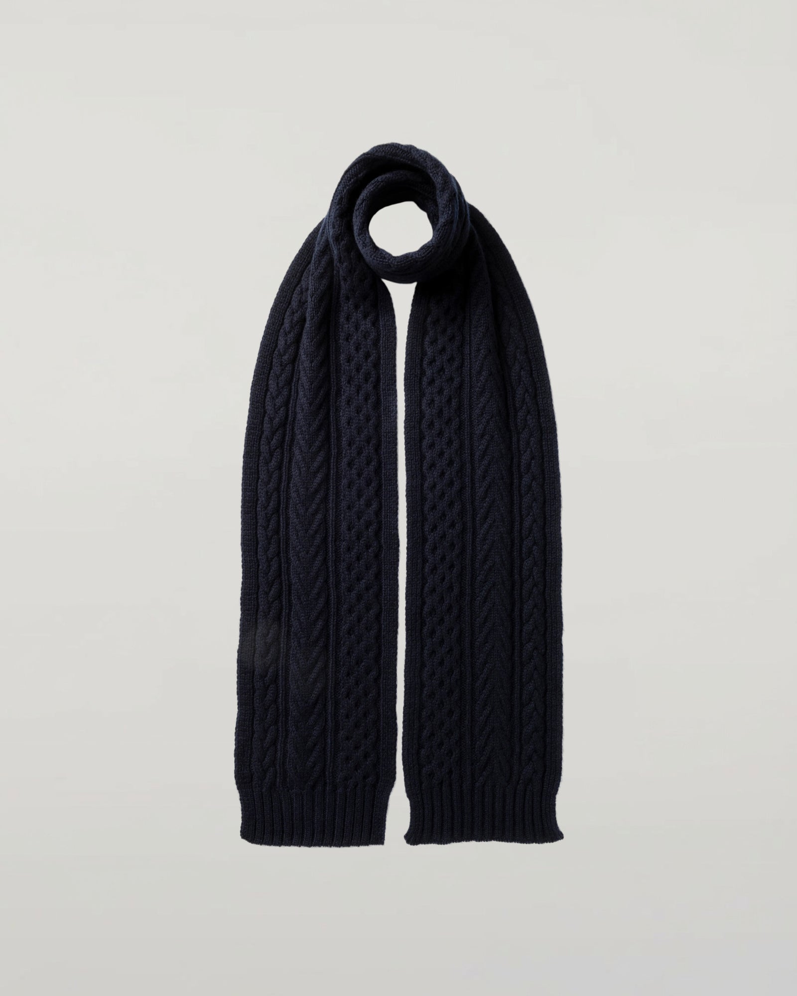 Aran Cable Cashmere Scarf