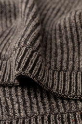 Donegal Cashmere Brown Knitted Scarf