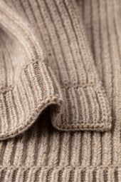 Donegal Cashmere Cream Knitted Scarf
