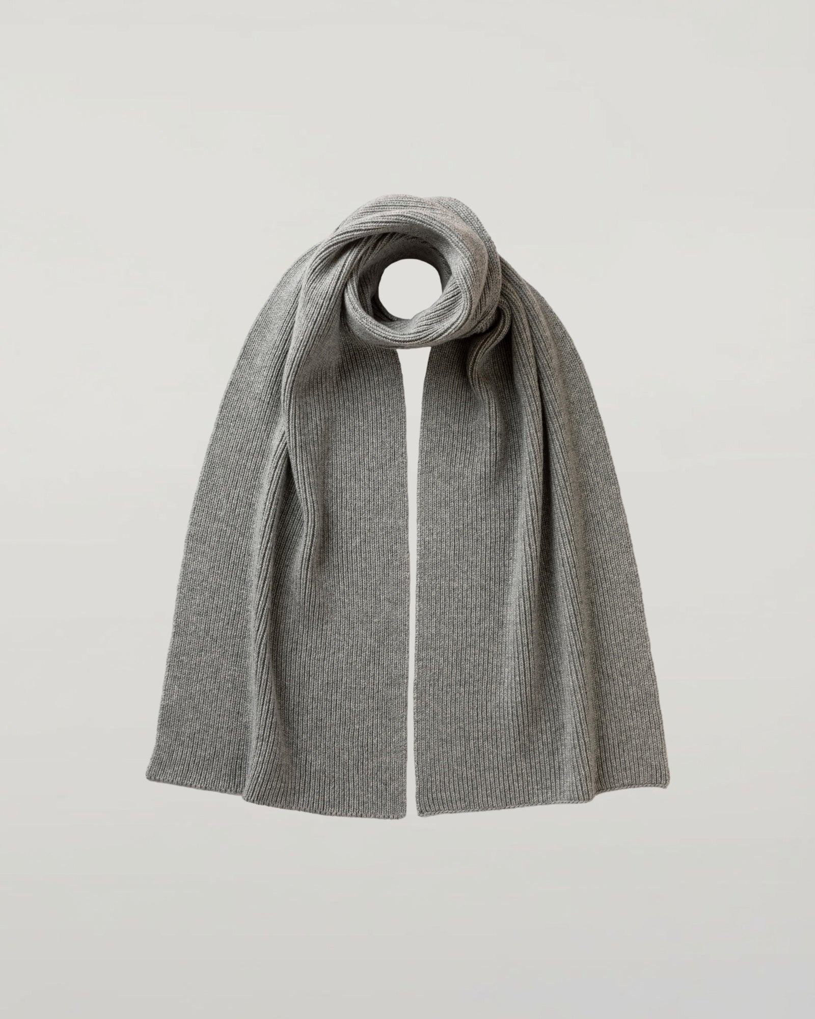 Ribbed Cashmere Scarf