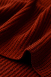 Cardigan Stitch Dark Red Cashmere Scarf