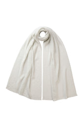 Crochet White Cashmere Stole