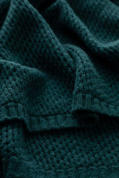 Crochet Green Cashmere Stole