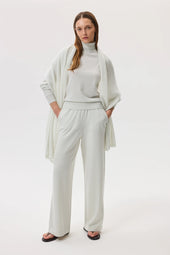 Crochet White Cashmere Stole