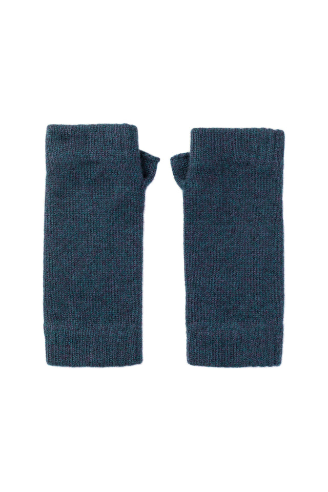 Navy Cashmere Wrist Warmers