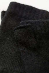Black Cashmere Wrist Warmers