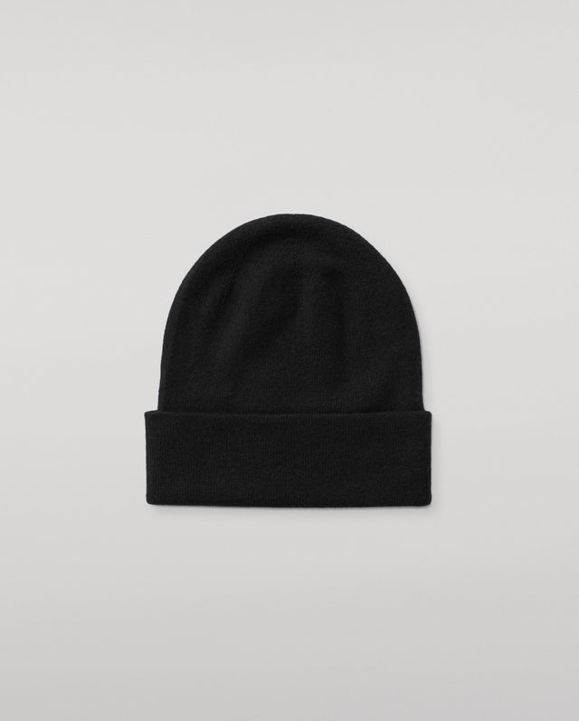 Braemar Black Cashmere Beanie
