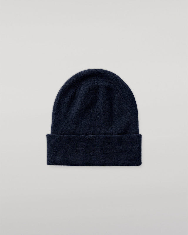 Braemar Dark Navy Cashmere Beanie