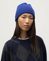 Braemar Blue Cashmere Beanie