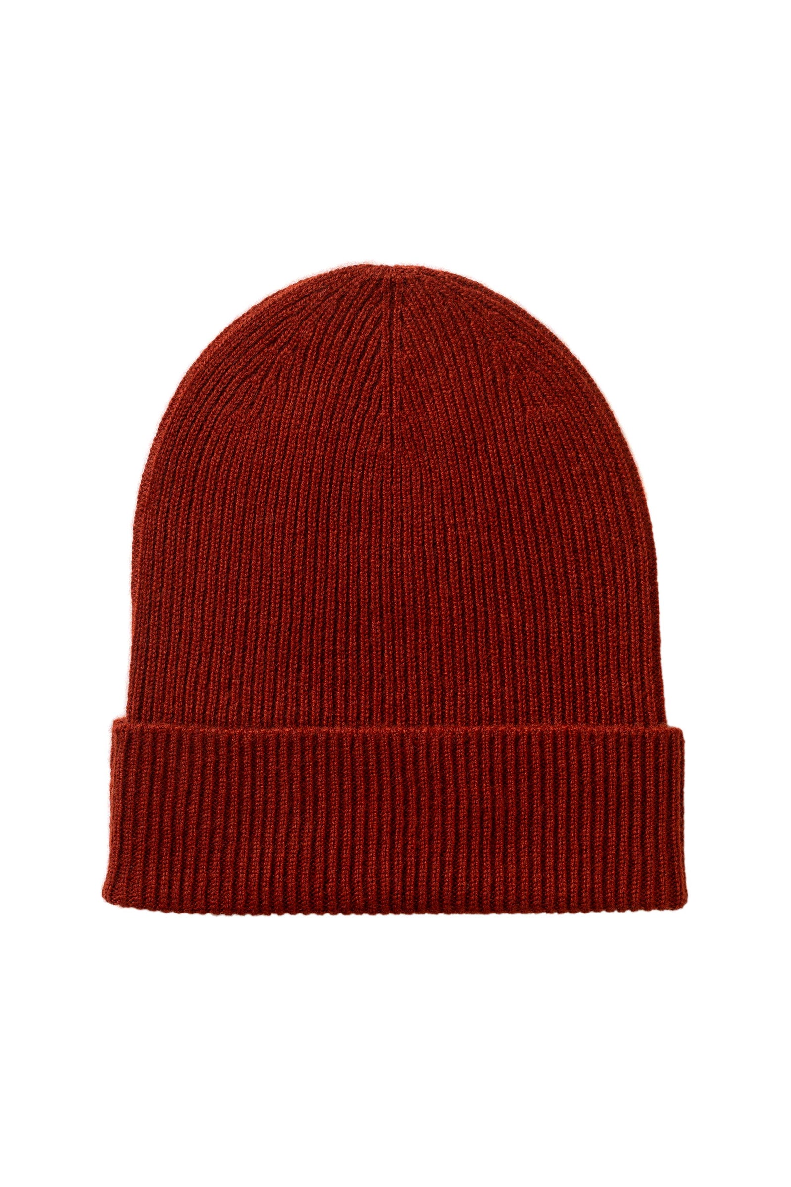 Slouchy Dark Red Cashmere Beanie