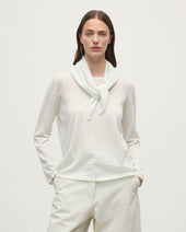 Reel White Cashmere Bandana