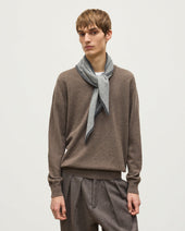 Anya Grey Diamond Cashmere Necktie