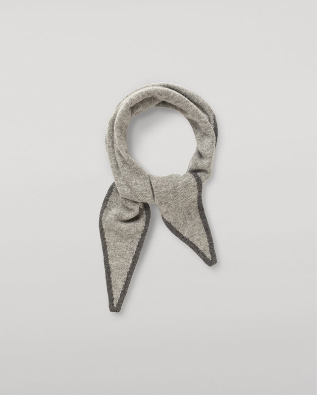 Anya Grey Diamond Cashmere Necktie