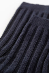 Men's Dark Navy Cashmere Travel Socks