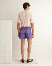 Satin Field Shorts - Purple
