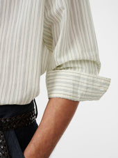 Hal Shirt In Parchment Stripe