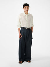 Hal Shirt In Parchment Stripe