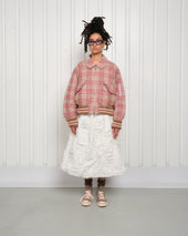 Grain Bomber Flora Check Handloom
