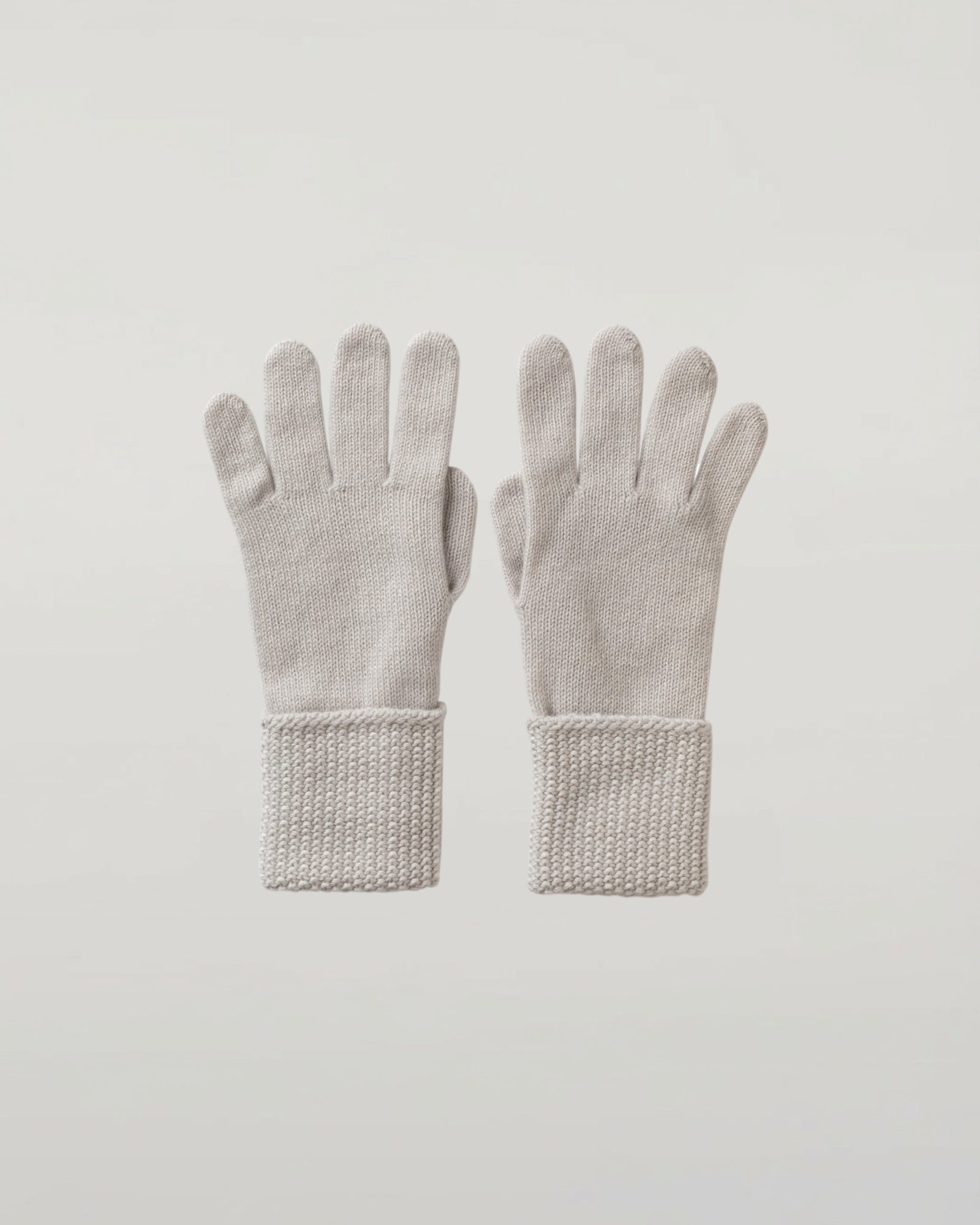 Seed Stitch Cashmere Gloves