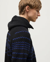 Nevis Black Cashmere Hood