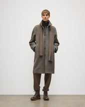 Lovat Brown Ribbed Cashmere Scarf