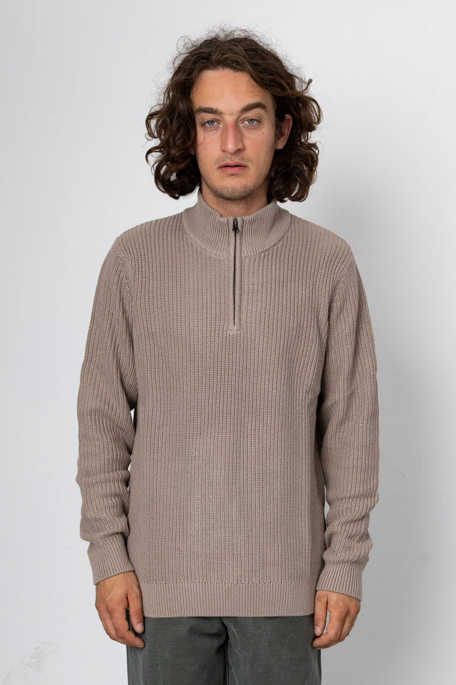 Hayley Q-Zip - Taupe