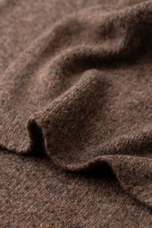 Cashmere Bouclé Brown Scarf