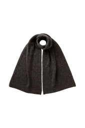 Cashmere Bouclé Charcoal Scarf