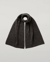 Cashmere Bouclé Charcoal Scarf