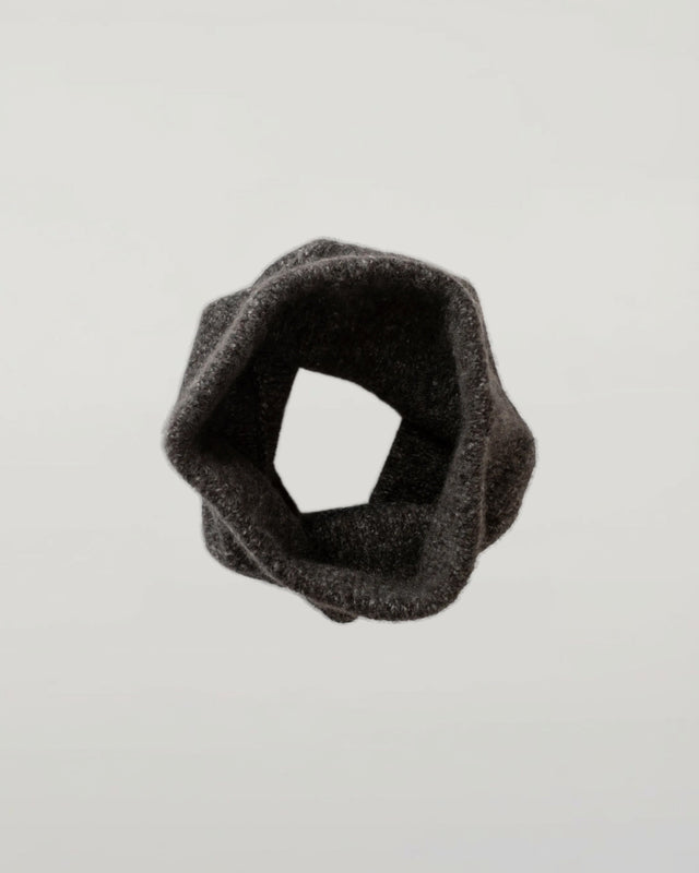 Cashmere Bouclé Charcoal Snood