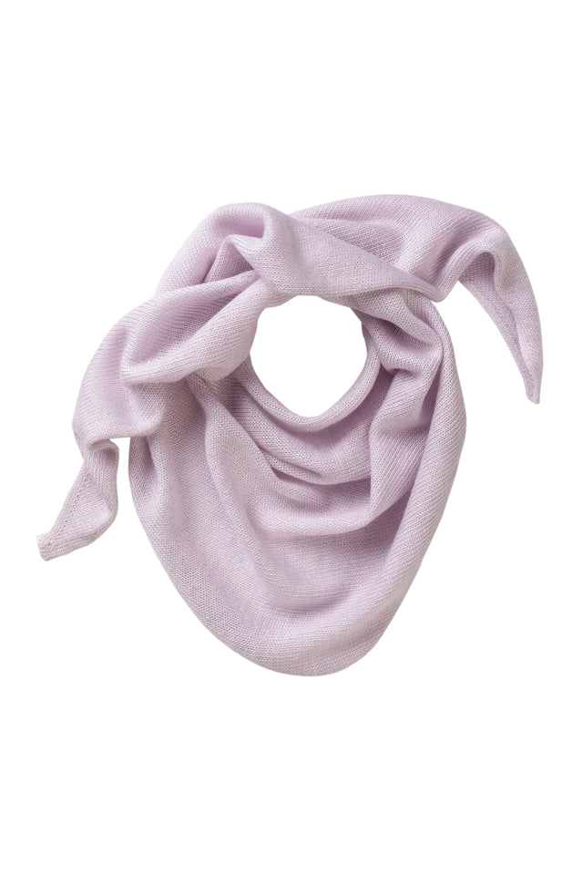 Triangle Cashmere Silk Light Purple Neck Tie