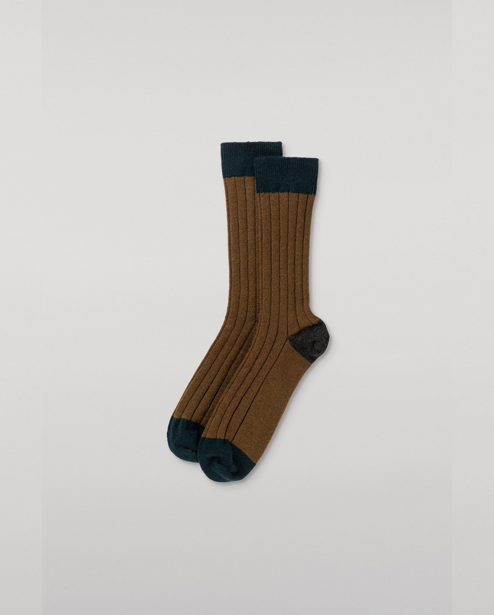 Alexander Colour Block Green Men S Cashmere Socks